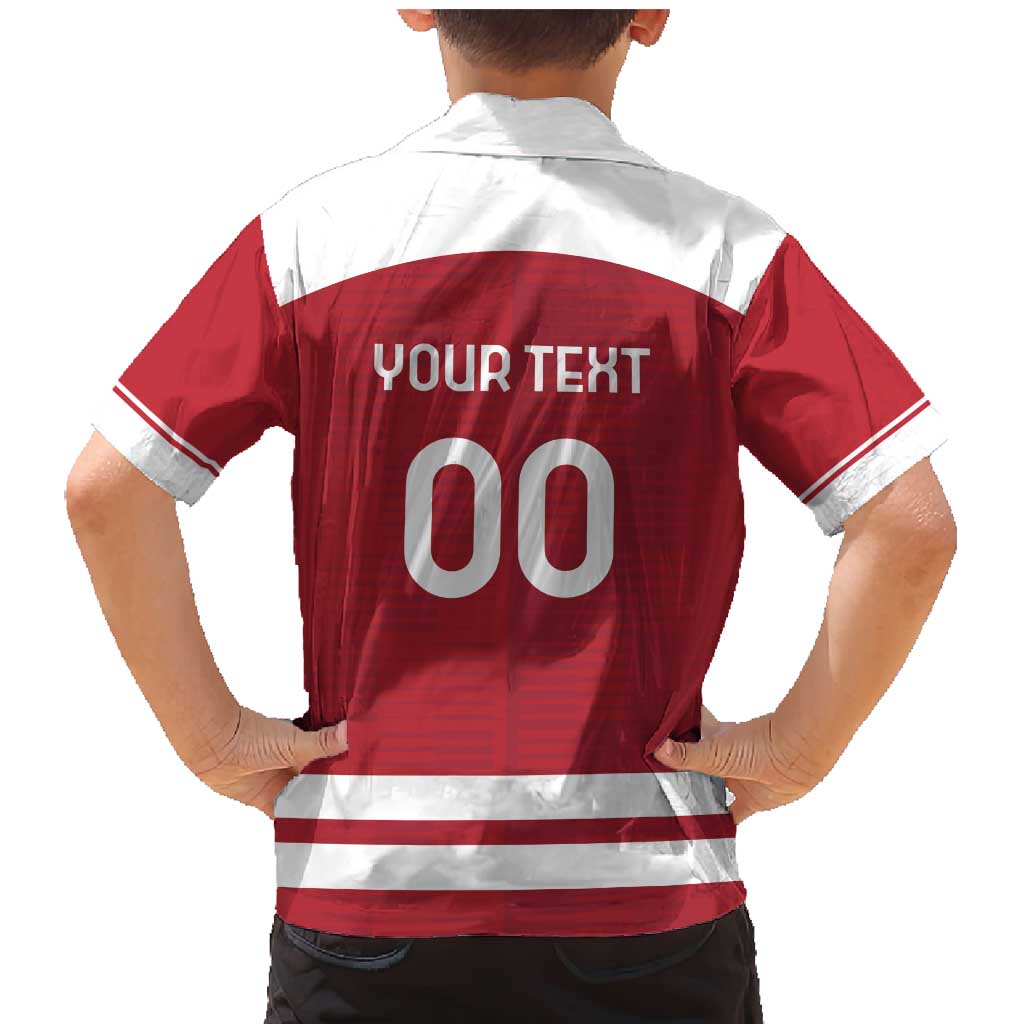 Custom Denmark Hockey Family Matching Mermaid Dress and Hawaiian Shirt Danish Lions