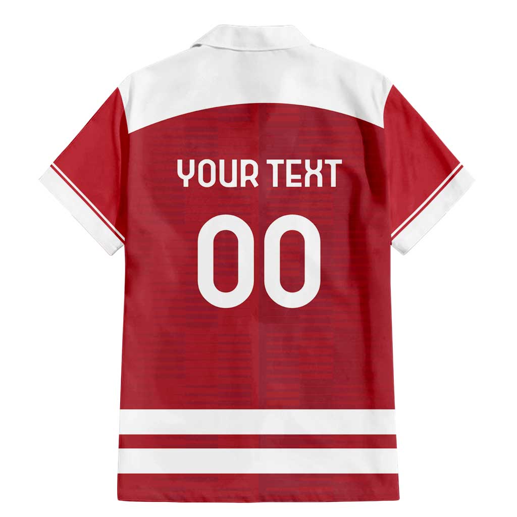 Custom Denmark Hockey Family Matching Mermaid Dress and Hawaiian Shirt Danish Lions