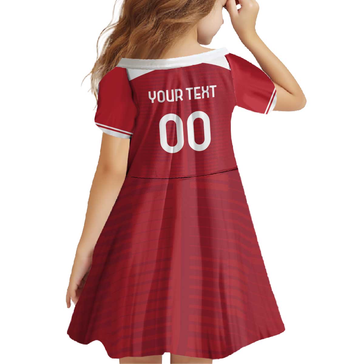 Custom Denmark Hockey Family Matching Off The Shoulder Long Sleeve Dress and Hawaiian Shirt Danish Lions