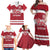 Custom Denmark Hockey Family Matching Off Shoulder Maxi Dress and Hawaiian Shirt Danish Lions
