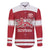 Custom Denmark Hockey Family Matching Off Shoulder Maxi Dress and Hawaiian Shirt Danish Lions