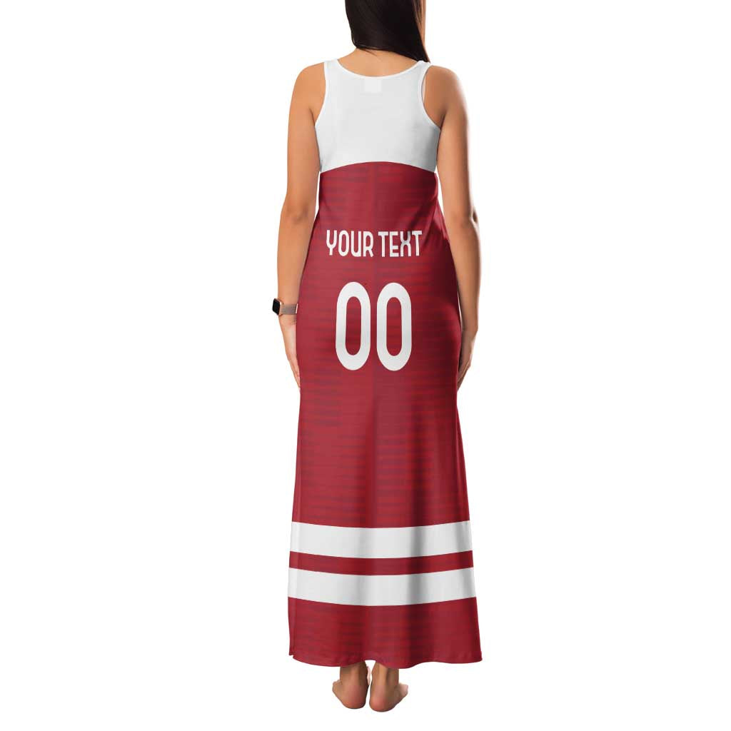 Custom Denmark Hockey Family Matching Tank Maxi Dress and Hawaiian Shirt Danish Lions