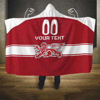 Custom Denmark Hockey Hooded Blanket Danish Lions