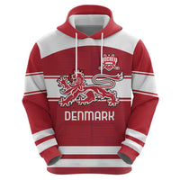 Custom Denmark Hockey Hoodie Danish Lions