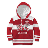 Custom Denmark Hockey Kid Hoodie Danish Lions
