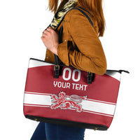 Custom Denmark Hockey Leather Tote Bag Danish Lions