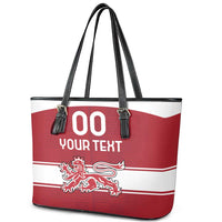 Custom Denmark Hockey Leather Tote Bag Danish Lions