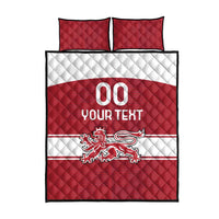 Custom Denmark Hockey Quilt Bed Set Danish Lions