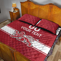 Custom Denmark Hockey Quilt Bed Set Danish Lions