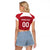 Custom Denmark Hockey Raglan Cropped T Shirt Danish Lions