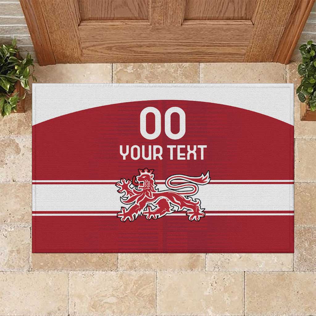 Custom Denmark Hockey Rubber Doormat Danish Lions