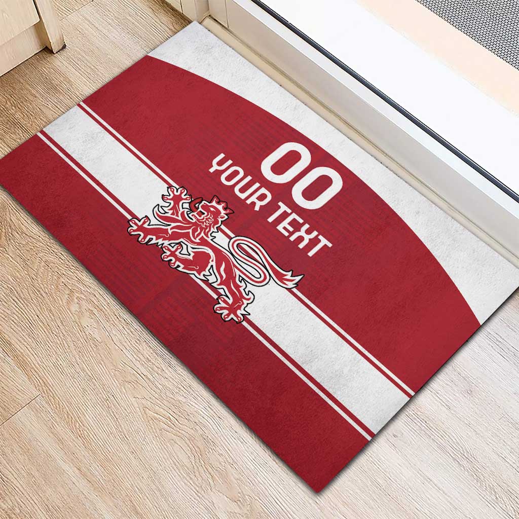Custom Denmark Hockey Rubber Doormat Danish Lions