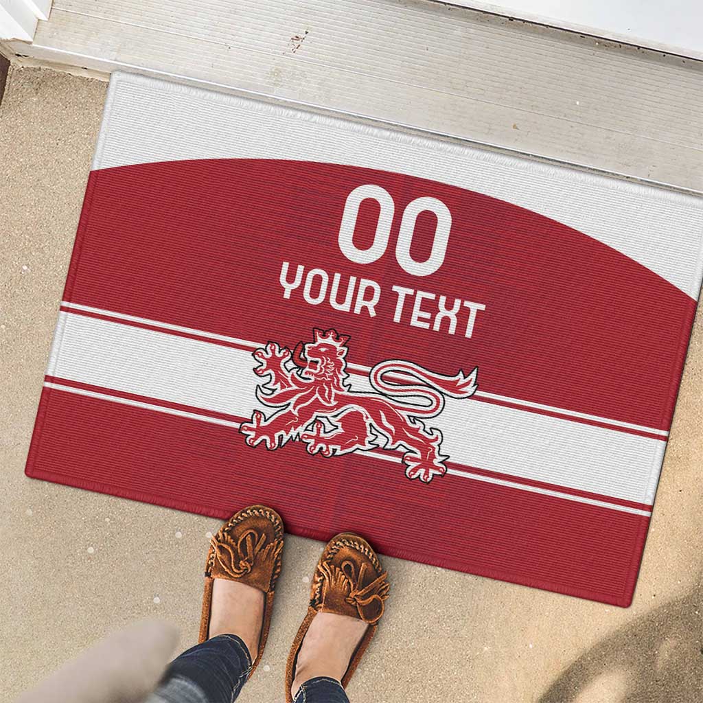 Custom Denmark Hockey Rubber Doormat Danish Lions