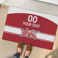 Custom Denmark Hockey Rubber Doormat Danish Lions