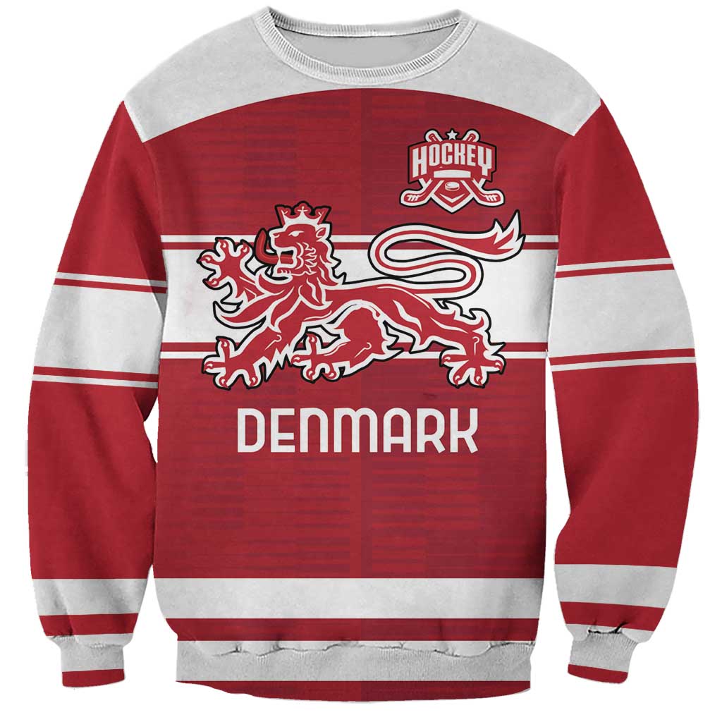 Custom Denmark Hockey Sweatshirt Danish Lions