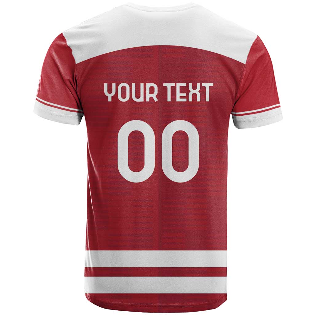 Custom Denmark Hockey T Shirt Danish Lions