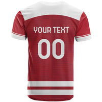 Custom Denmark Hockey T Shirt Danish Lions