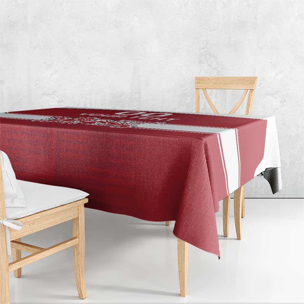 Custom Denmark Hockey Tablecloth Danish Lions