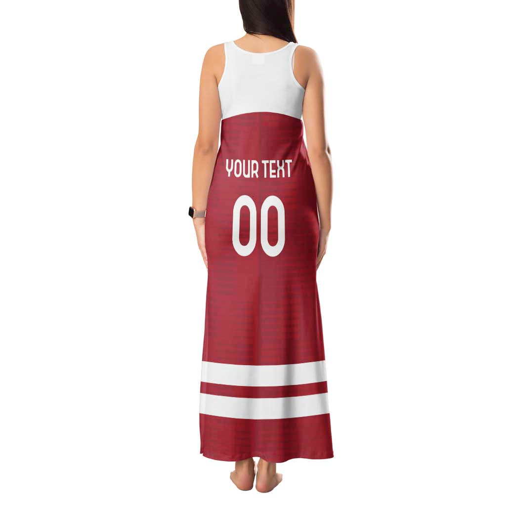 Custom Denmark Hockey Tank Maxi Dress Danish Lions
