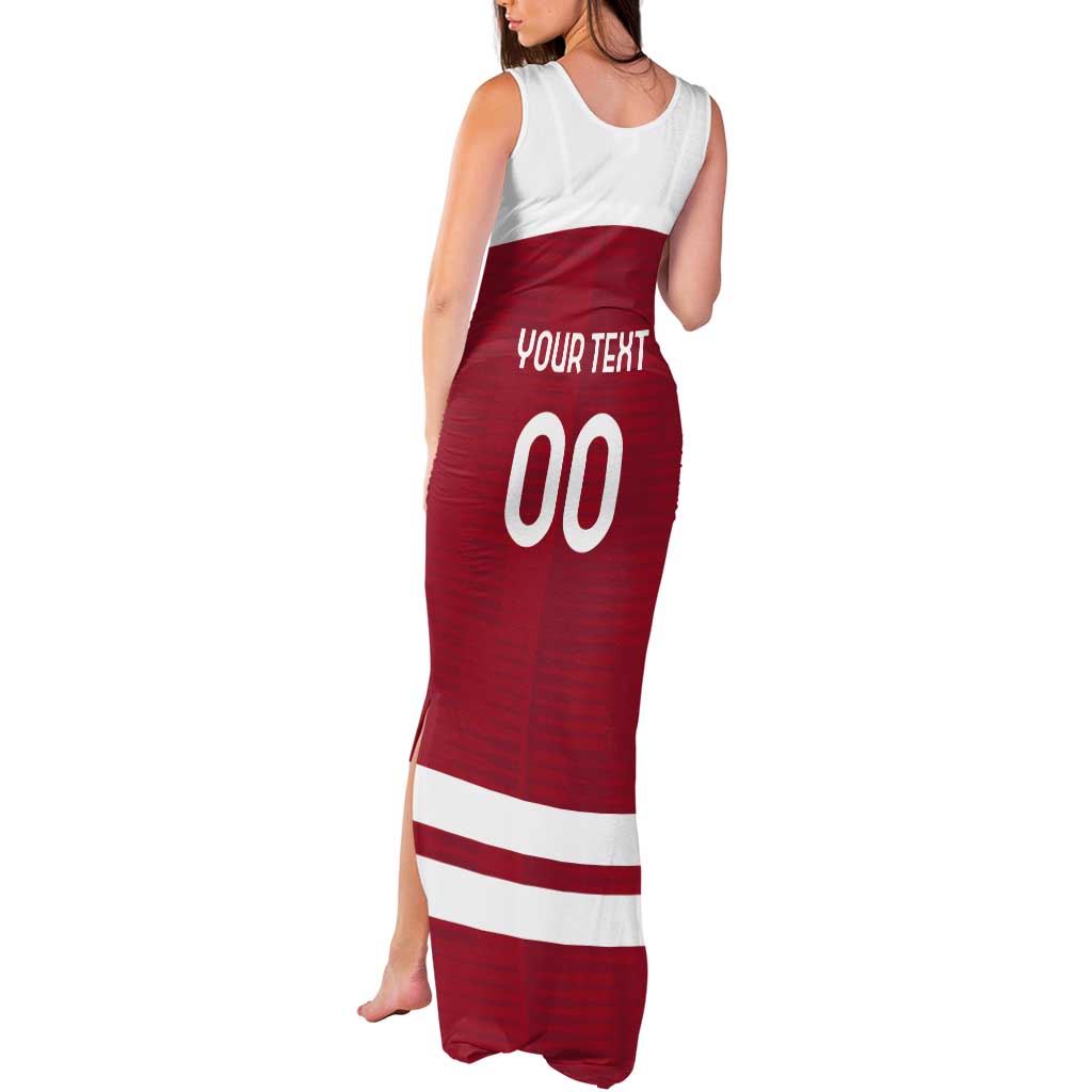 Custom Denmark Hockey Tank Maxi Dress Danish Lions