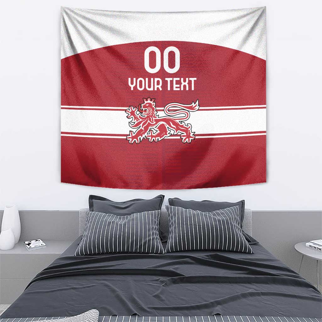 Custom Denmark Hockey Tapestry Danish Lions