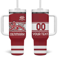 Custom Denmark Hockey Tumbler With Handle Danish Lions