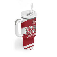 Custom Denmark Hockey Tumbler With Handle Danish Lions