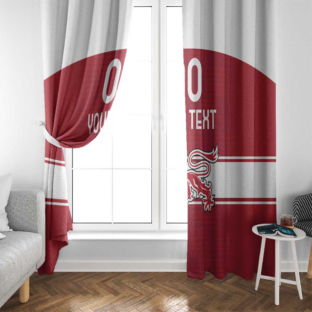 Custom Denmark Hockey Window Curtain Danish Lions