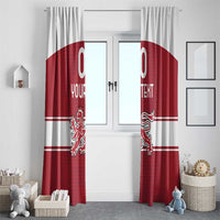 Custom Denmark Hockey Window Curtain Danish Lions