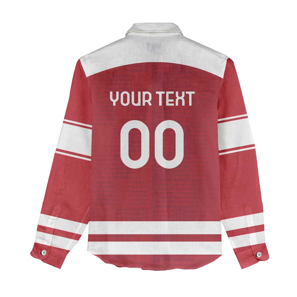 Custom Denmark Hockey Women Casual Shirt Danish Lions