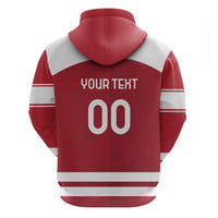 Custom Denmark Hockey Zip Hoodie Danish Lions