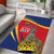 Liechtenstein National Day 1866 Area Rug Gold Crown Vaduz Cathedral