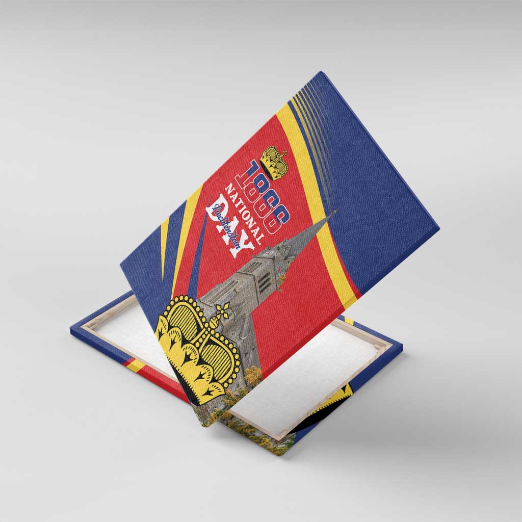 Liechtenstein National Day 1866 Canvas Wall Art Gold Crown Vaduz Cathedral