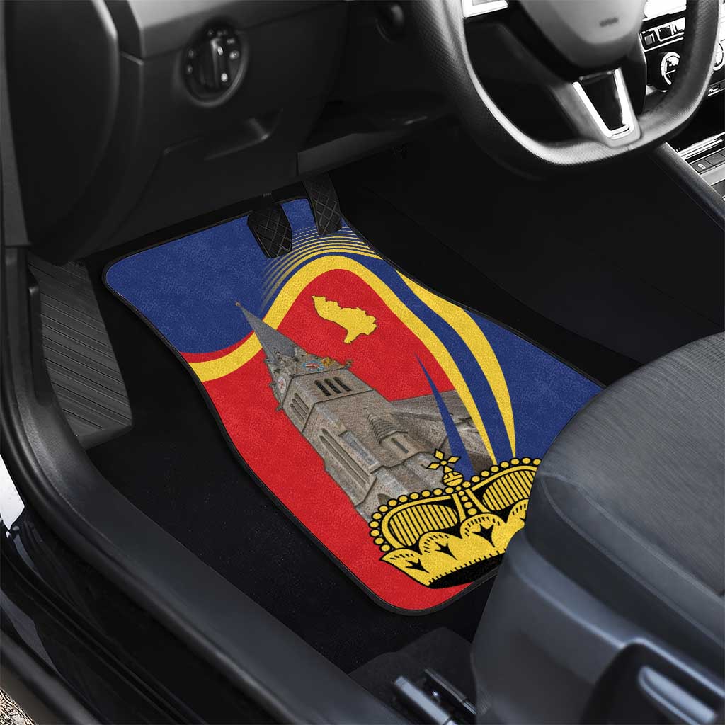 Liechtenstein National Day 1866 Car Mats Gold Crown Vaduz Cathedral