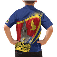 Liechtenstein National Day 1866 Family Matching Mermaid Dress and Hawaiian Shirt Gold Crown Vaduz Cathedral