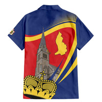 Liechtenstein National Day 1866 Family Matching Mermaid Dress and Hawaiian Shirt Gold Crown Vaduz Cathedral