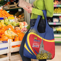Liechtenstein National Day 1866 Grocery Bag Gold Crown Vaduz Cathedral