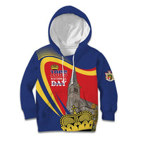 Liechtenstein National Day 1866 Kid Hoodie Gold Crown Vaduz Cathedral