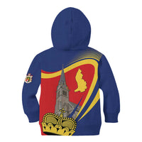 Liechtenstein National Day 1866 Kid Hoodie Gold Crown Vaduz Cathedral