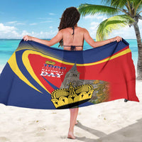 Liechtenstein National Day 1866 Sarong Gold Crown Vaduz Cathedral