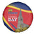 Liechtenstein National Day 1866 Spare Tire Cover Gold Crown Vaduz Cathedral