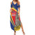 Liechtenstein National Day 1866 Summer Maxi Dress Gold Crown Vaduz Cathedral