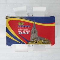 Liechtenstein National Day 1866 Tablecloth Gold Crown Vaduz Cathedral
