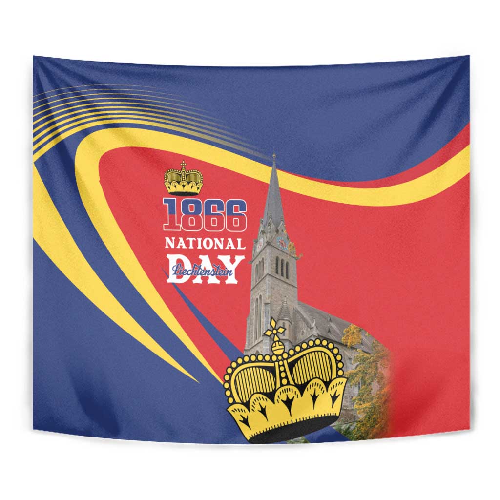 Liechtenstein National Day 1866 Tapestry Gold Crown Vaduz Cathedral