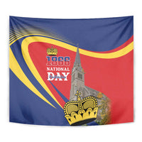 Liechtenstein National Day 1866 Tapestry Gold Crown Vaduz Cathedral