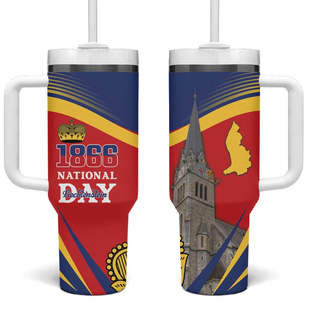 Liechtenstein National Day 1866 Tumbler With Handle Gold Crown Vaduz Cathedral