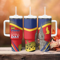 Liechtenstein National Day 1866 Tumbler With Handle Gold Crown Vaduz Cathedral