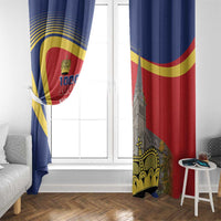 Liechtenstein National Day 1866 Window Curtain Gold Crown Vaduz Cathedral