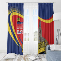 Liechtenstein National Day 1866 Window Curtain Gold Crown Vaduz Cathedral