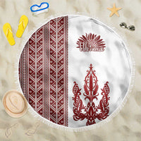 Ukraine Vyshyvanka Pattern Beach Blanket Ukrainian Trident